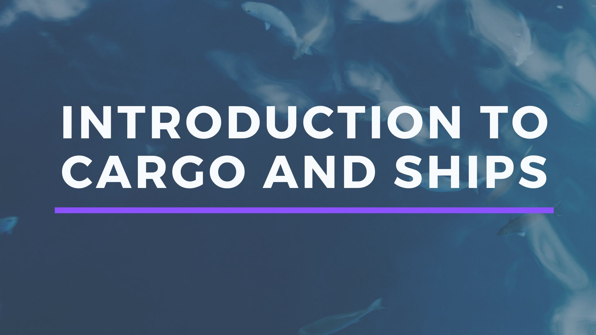 A-INTRODUCTION TO CARGO &amp; SHIPS